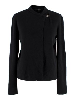 Gucci Black Vintage Wool Blend G Clasp Jacket