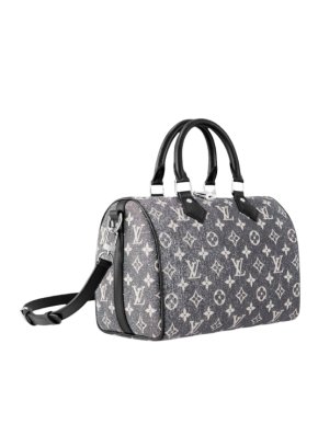 Louis Vuitton Monogram Jacquard Denim Speedy Bandouliere 25
