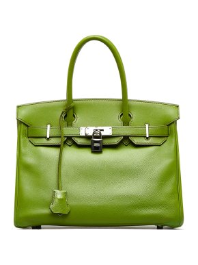 Hermes Green Togo Leather Birkin 30 PHW