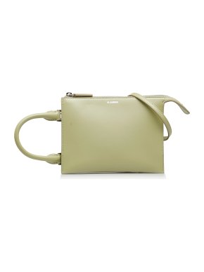 Jil Sander Green Leather Tootie Crossbody Bag
