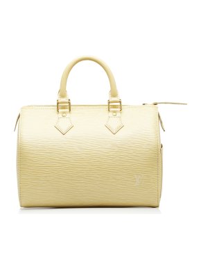 Louis Vuitton Lemon Yellow Epi Leather Speedy 25