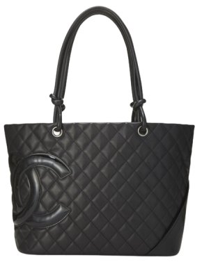 Chanel Black Large Cambon Tote Bag