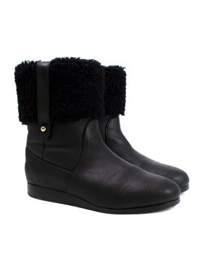 Jimmy Choo black leather ankle boots