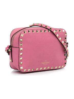 Valentino Pink Rockstud Camera Bag