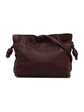 Loewe Burgundy Flamenco Knot Crossbody Bag