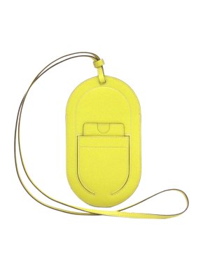 Hermes Neon Yellow Chevre Leather  In-The-Loop To Go GM