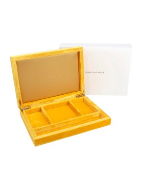 Sophie Bille Brahe Yellow Velvet Jewelry Box