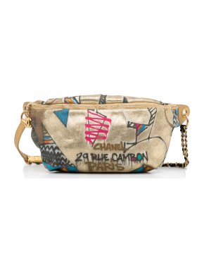 Chanel Gold Paris-New York Street Spirit Belt Bag