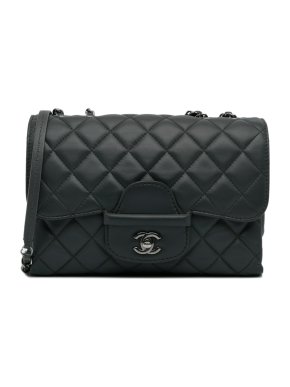 Chanel Charcoal Grey Medium Coco Loop Flap Bag
