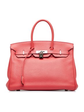 Hermes Birkin 35 Retourne in Pink Togo Leather with Palladium Hardware