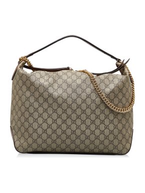 Gucci Large GG Supreme Linea  Hobo Bag