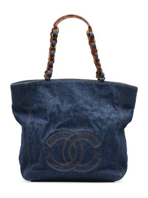 Chanel CC Denim Tote Bag