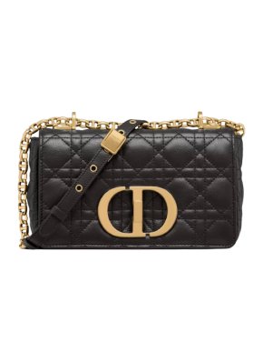 Dior Black Small Cannage Caro Bag