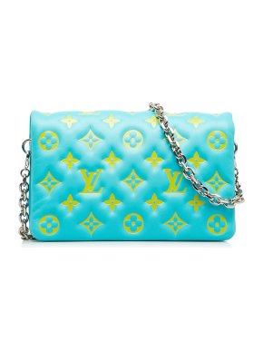 Louis Vuitton Blue Monogram Coussin Pochette Crossbody Bag