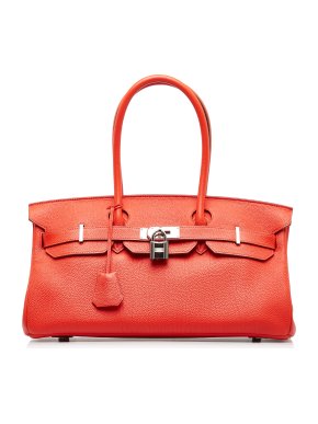 Hermes JPG Shoulder Birkin in Orange Togo Leather with Palladium Hardware