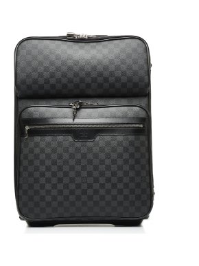 Louis Vuitton Black Damier Graphite Pegase Business 55 Suitcase