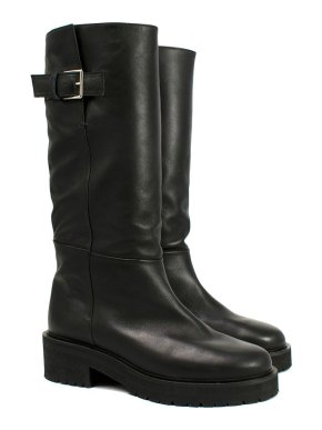 Neil J Rogers Black Barry Biker Boots