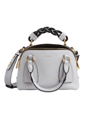 Chloe Small Leather Daria Top-Handle Bag