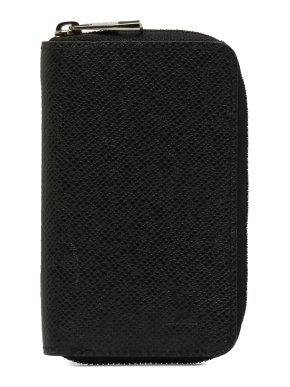 Louis Vuitton Black Taiga Zippy Coin Purse