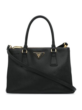 Prada Black Medium Saffiano Leather Galleria Bag