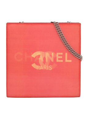 Chanel Pink Holographic Chain Shoulder Bag