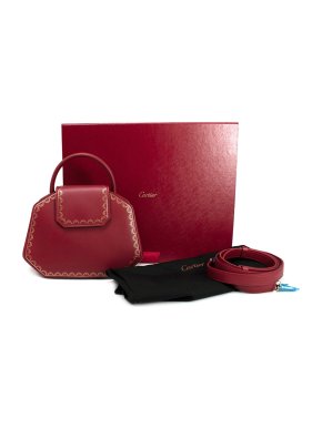 Cartier Mini Guirlande de Cartier Red Top Handle Bag