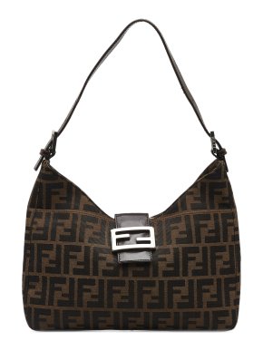 Fendi FF Lock Zucca Shoulder Bag