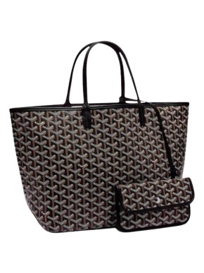 Goyard Black Goyardine Saint Louis PM