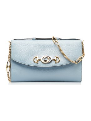 Gucci Blue Small Zumi Crossbody Bag