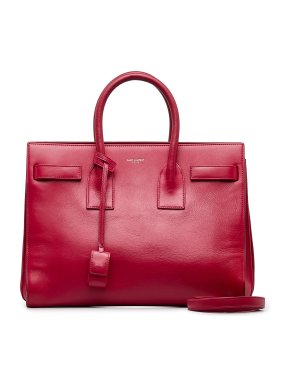 Saint Laurent Red Small Sac de Jour