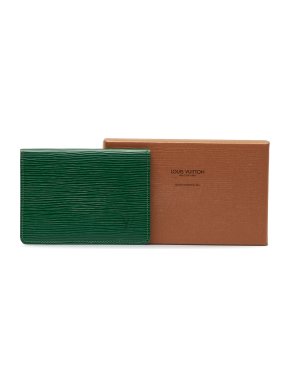 Louis Vuitton Green Epi Leather Card Holder