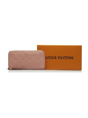 Louis Vuitton Pink Monogram Empreinte Zippy Wallet