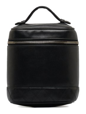 Chanel Black Lambskin Vanity Case
