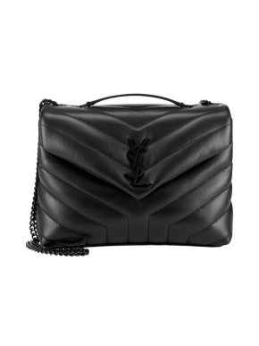 Saint Laurent Small Black Loulou Shoulder Bag