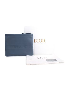 Dior Periwinkle Blue Leather Pouch