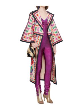 Gucci Pre Fall '19 Runway Purple Crystal Catsuit 1
