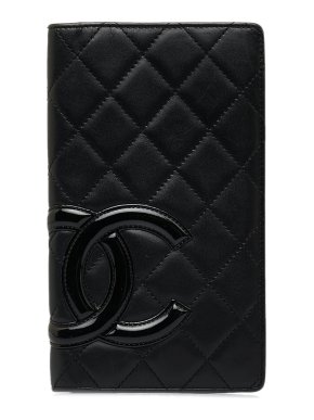 Chanel Black Cambon Ligne Bifold Wallet