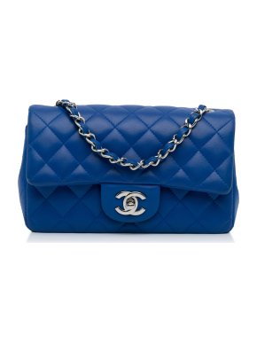 Chanel Royal Blue Mini Rectangular Single Flap Bag