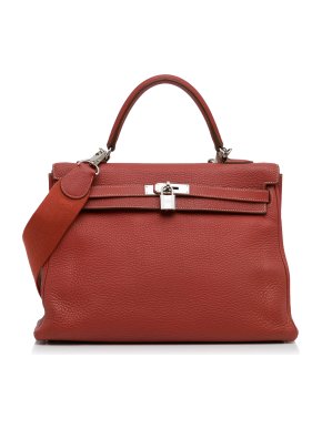 Hermes Red Clemence Kelly Retourne 32