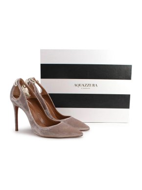 Aquazzura Forever Marilyn 115 Tassel Velvet Pumps