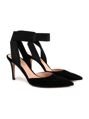 Gianvito Rossi Black Beryl suede pumps