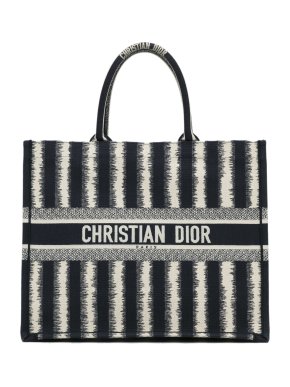 Dior Striped Canvas Book Tote