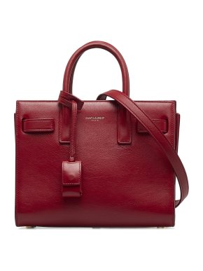 Saint Laurent Red Nano Sac de Jour