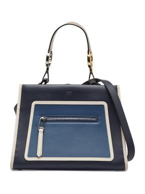Fendi Blue Small Leather Runaway Bag