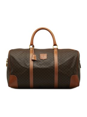 Celine Coated Canvas Macadam Travel Bag