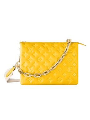 Louis Vuitton Yellow Monogram Empreinte Coussin PM