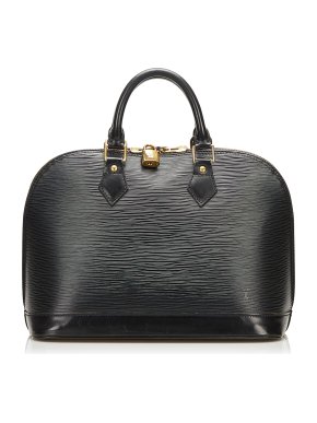 Louis Vuitton Black Epi Leather Alma PM Bag