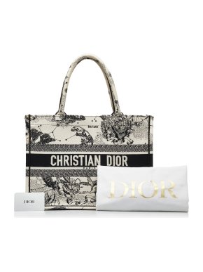 Dior Black and White Small Zodiac Book Tote