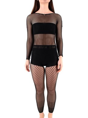 Dior Runway Black Resille Bodysuit