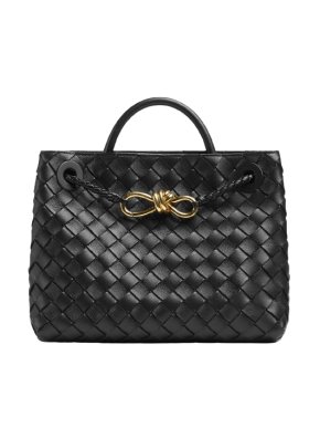 Bottega Veneta Black Small Andiamo Bag